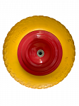Колесо для тачки PU 4.00-8 (16х70) полиуретановое